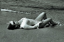 性感,海灘,海