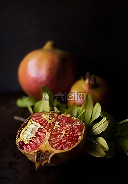 石榴,水果,食品