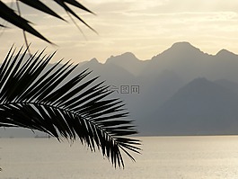 海,abendstimmung,余輝