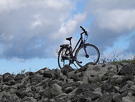 自行車,騎自行車,天空
