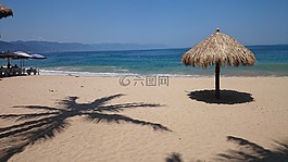 海灘,墨西哥,沙