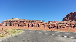 路,峡谷,石