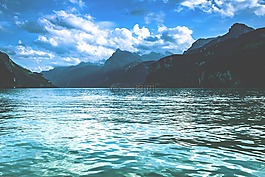 湖,山,瑞士