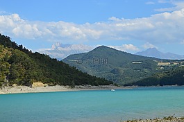 湖,壩,monteynard