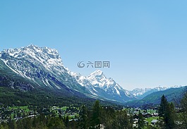 山,高山,意大利景觀