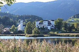 城堡,湖,水域