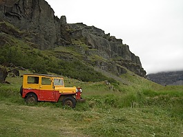 冰島,吉普車,陰天