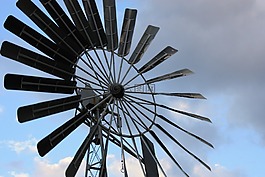 風(fēng)車,戶外,天空