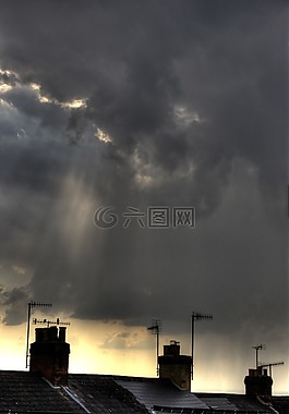 煙囪,天氣,天空