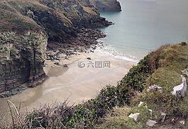 北康沃尔,bossiney,大西洋的道路