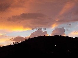 山,景觀,天堂