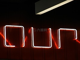 霓虹灯,光,广告