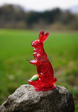 甜美,復(fù)活節(jié)兔子,糖的小兔子