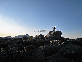 山,快樂,景觀