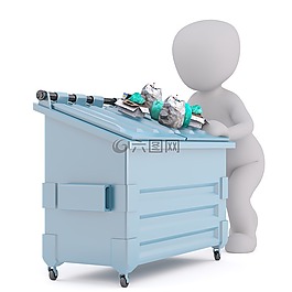 白人男性,3d模型,孤立