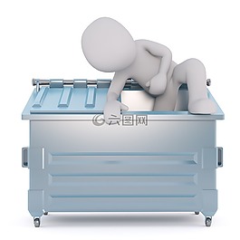 白人男性,3d模型,孤立