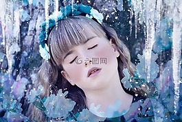 人,人的,女孩