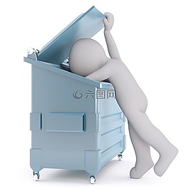 白人男性,3d模型,孤立