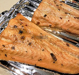 三文魚,腌制,魚