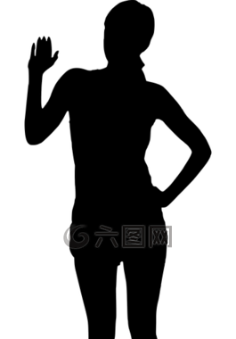 側(cè)影,手,提出