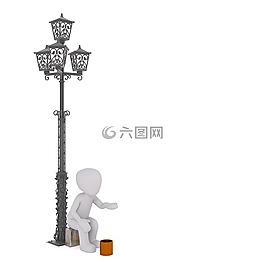 白人男性,3d模型,孤立