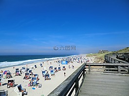 strandkorb,海滩,海