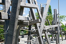 klettergerüst,酒吧,木