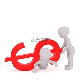 白人男性,3d模型,孤立
