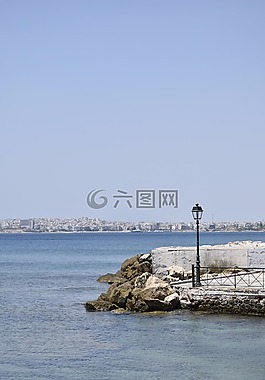 雅典,海,海灘
