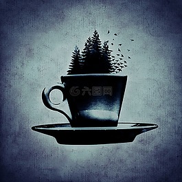 杯,咖啡,咖啡杯