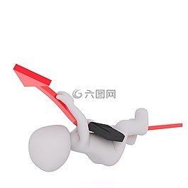 白人男性,3d模型,孤立