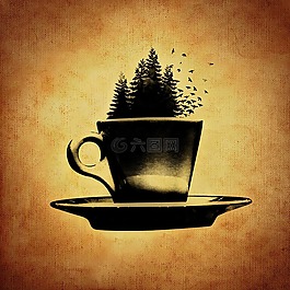咖啡杯,咖啡,杯
