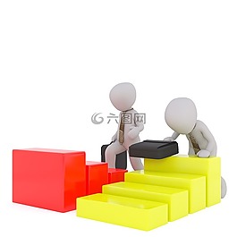 白人男性,3d模型,孤立