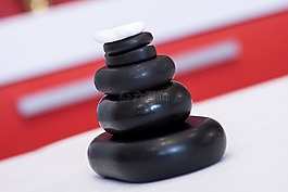 按摩,石,溫泉