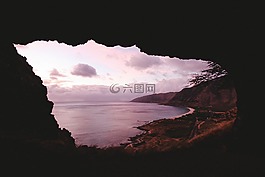 云,天空,海