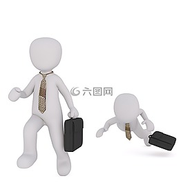 白人男性,3d模型,孤立
