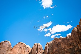 巖,小山,懸崖