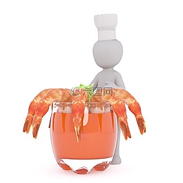 白人男性,3d模型,孤立