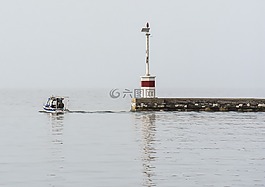 海灘,碼頭,船