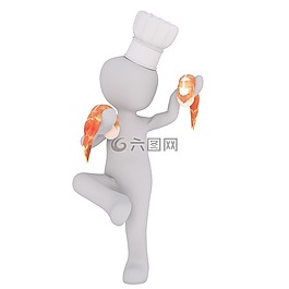 白人男性,3d模型,孤立