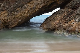 海,海灘,日出