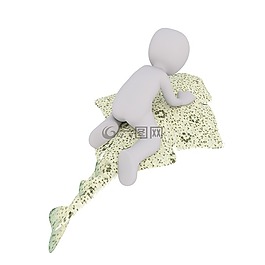 白人男性,3d模型,孤立