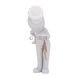 白人男性,3d模型,孤立