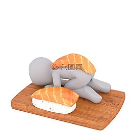 白人男性,3d模型,孤立