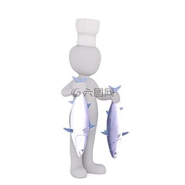 白人男性,3d模型,孤立