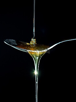 勺子,蜂蜜,食品