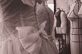 連衣裙,服裝,色帶
