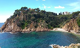 布拉瓦海岸,西班牙,夏天