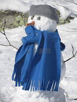 雪人,冬天,雪