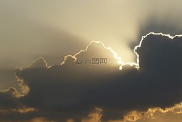 云,陽光,太陽